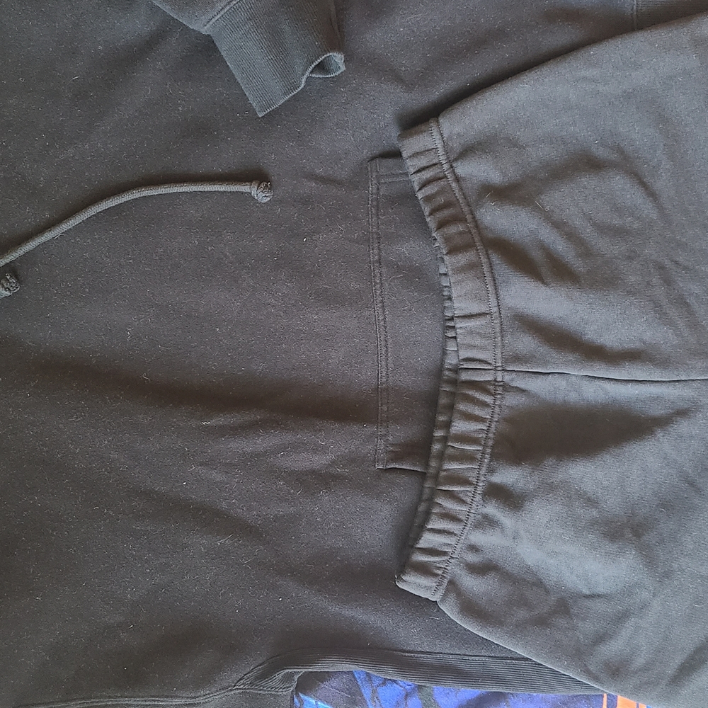 TNA Black Hoodie and shorts Set